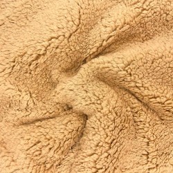 Teddy-Fellstoff Farbe Kamel | Wolf Stoffe