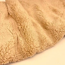 Teddy-Fellstoff Farbe Kamel | Wolf Stoffe
