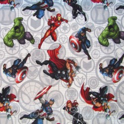 Stoff Marvel Avengers Superhelden in Aktion | Wolf Stoffe