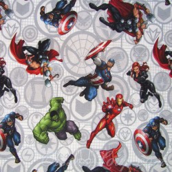 Stoff Marvel Avengers Superhelden in Aktion | Wolf Stoffe