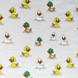 French Terry Stoff Kleine Enten | Wolf Stoffe
