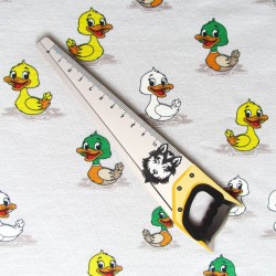 French Terry Stoff Kleine Enten | Wolf Stoffe