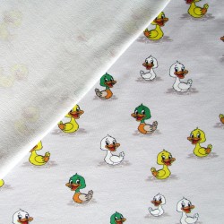 French Terry Stoff Kleine Enten | Wolf Stoffe