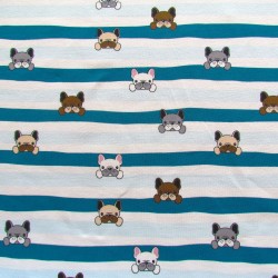 French Terry Stoff Bulldog | Wolf Stoffe