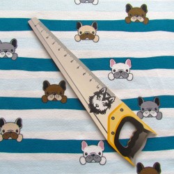 French Terry Stoff Bulldog | Wolf Stoffe