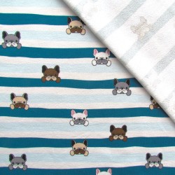 French Terry Stoff Bulldog | Wolf Stoffe