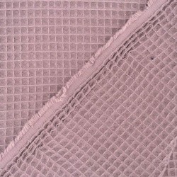 Waffelstoff Farbe Pastell Lavendel Wabenstoff | Wolf Stoffe