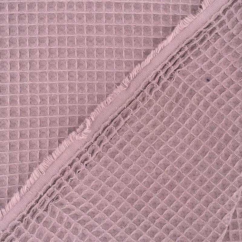 Waffelstoff Farbe Pastell Lavendel Wabenstoff | Wolf Stoffe