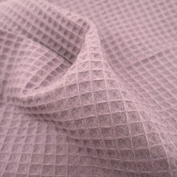 Waffelstoff Farbe Pastell Lavendel Wabenstoff | Wolf Stoffe