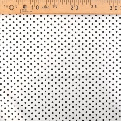Stoff Baumwolle Schwarze Punkte 5 mm Schwarzer Hintergrund | Wolf Stoffe