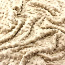 Minky-Stoff Farbe Sand | Wolf Stoffe