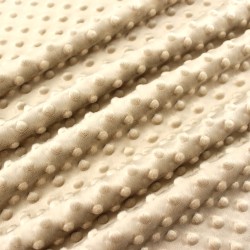 Minky-Stoff Farbe Sand | Wolf Stoffe