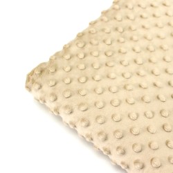 Minky-Stoff Farbe Sand | Wolf Stoffe