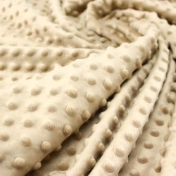 Minky-Stoff Farbe Sand | Wolf Stoffe