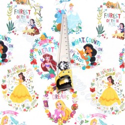 Stoff Disney princesses weißer hintergrund | Wolf Stoffe