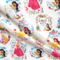 Stoff Disney princesses weißer hintergrund | Wolf Stoffe