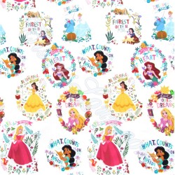 Stoff Disney princesses weißer hintergrund | Wolf Stoffe