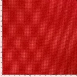 Baumwollstoff Goldene Pünktchen 3mm Roter Hintergrund | Wolf Stoffe
