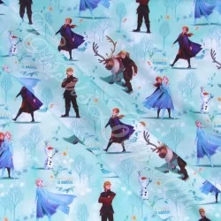 Stoff Die Eiskönigin Frozen Elsa Anna und Kristoff Disney | Wolf Stoffe