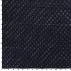 Baumwollstoff goldene Pünktchen 2mm Hintergrund marineblau | Wolf Stoffe