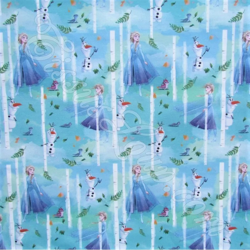Stoff Die Eiskönigin Frozen 2 Elsa und Olaf | Wolf Stoffe
