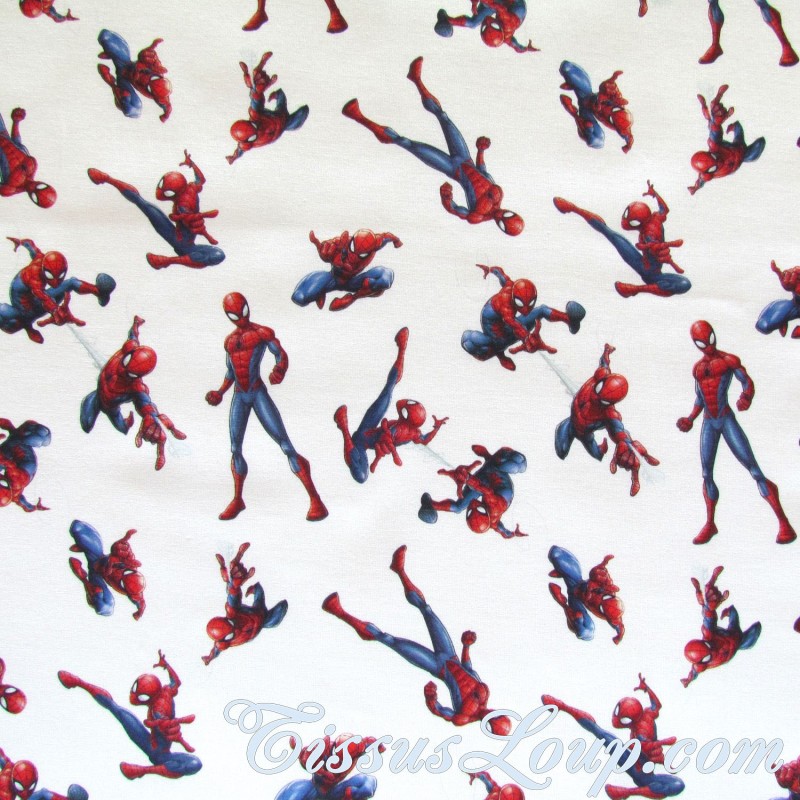 Baumwollstoff Spiderman | Wolf Stoffe