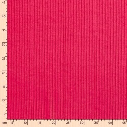 Fuchsia Cordstoff Samt mit breiten Rippen 4,5 mm | Wolf Stoffe