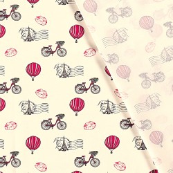 Stoff Paris mit fahrrad- und heißluftballonfahrt | Wolf Stoffe