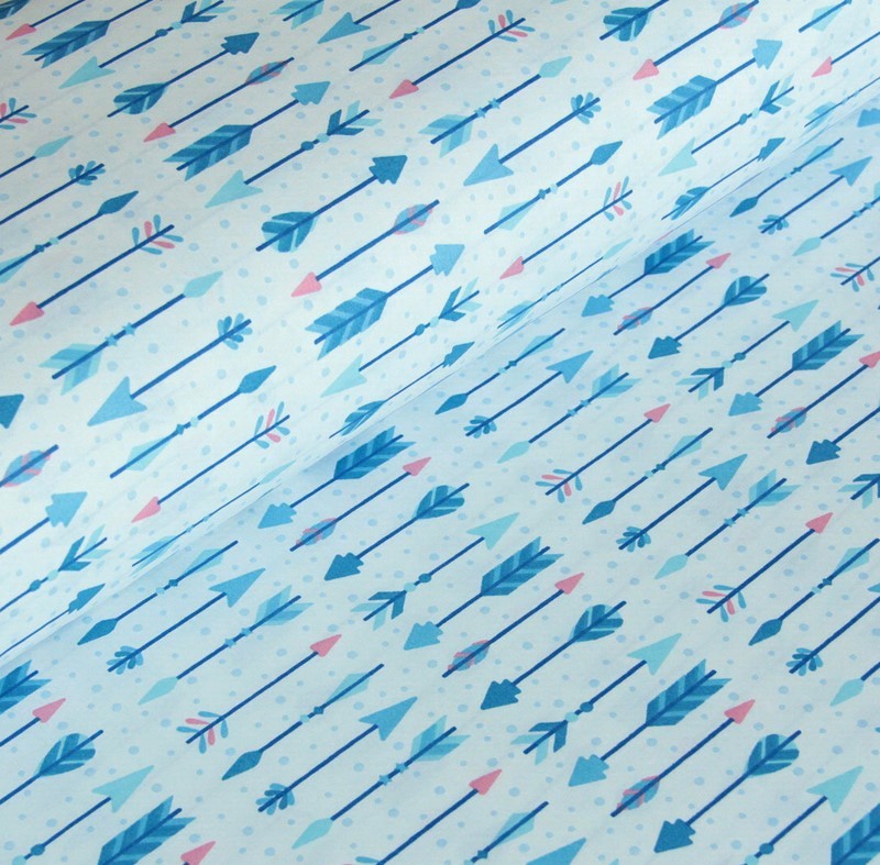Stoff Blaue Pfeile — 1