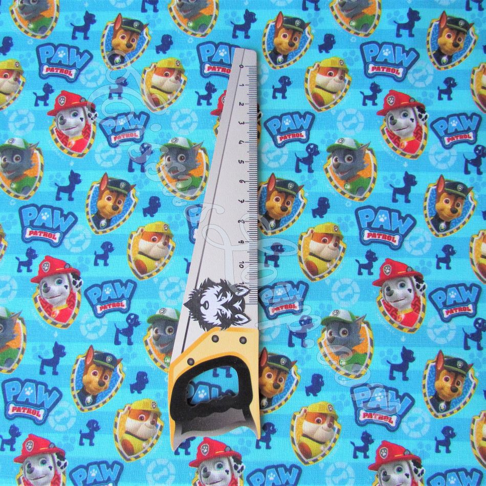 Stoff Paw Patrol Blauer Hintergrund — 2