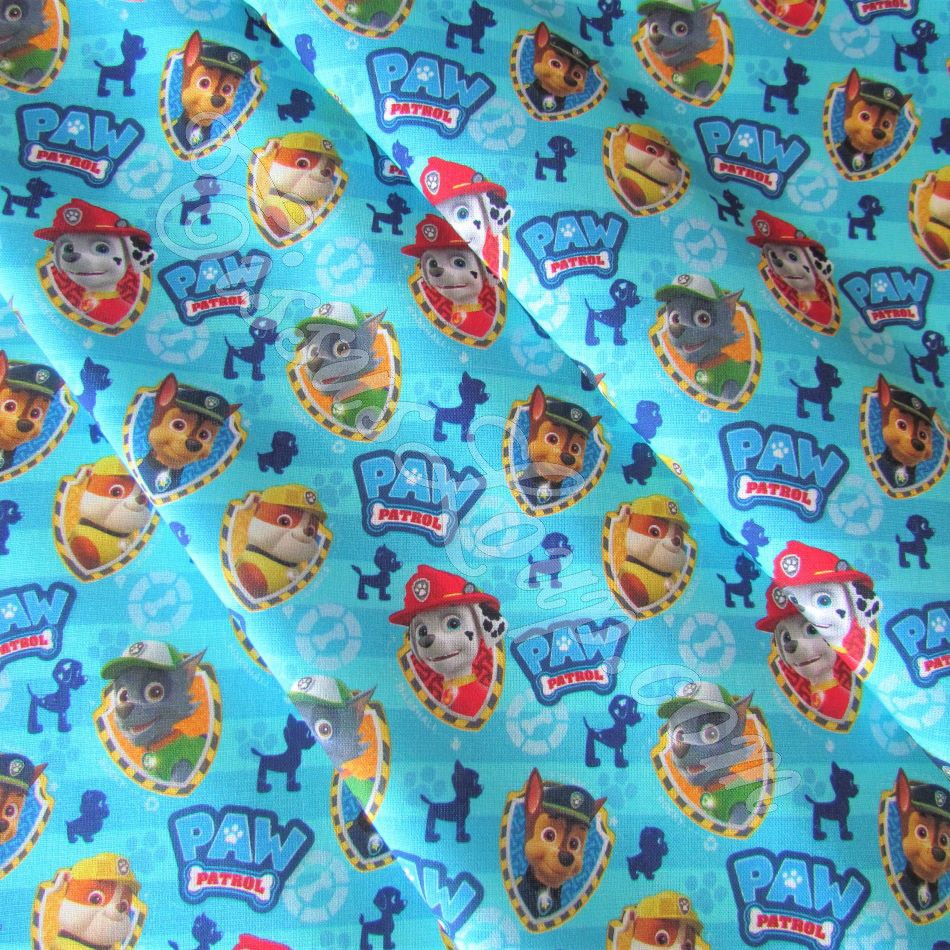 Stoff Paw Patrol Blauer Hintergrund — 3