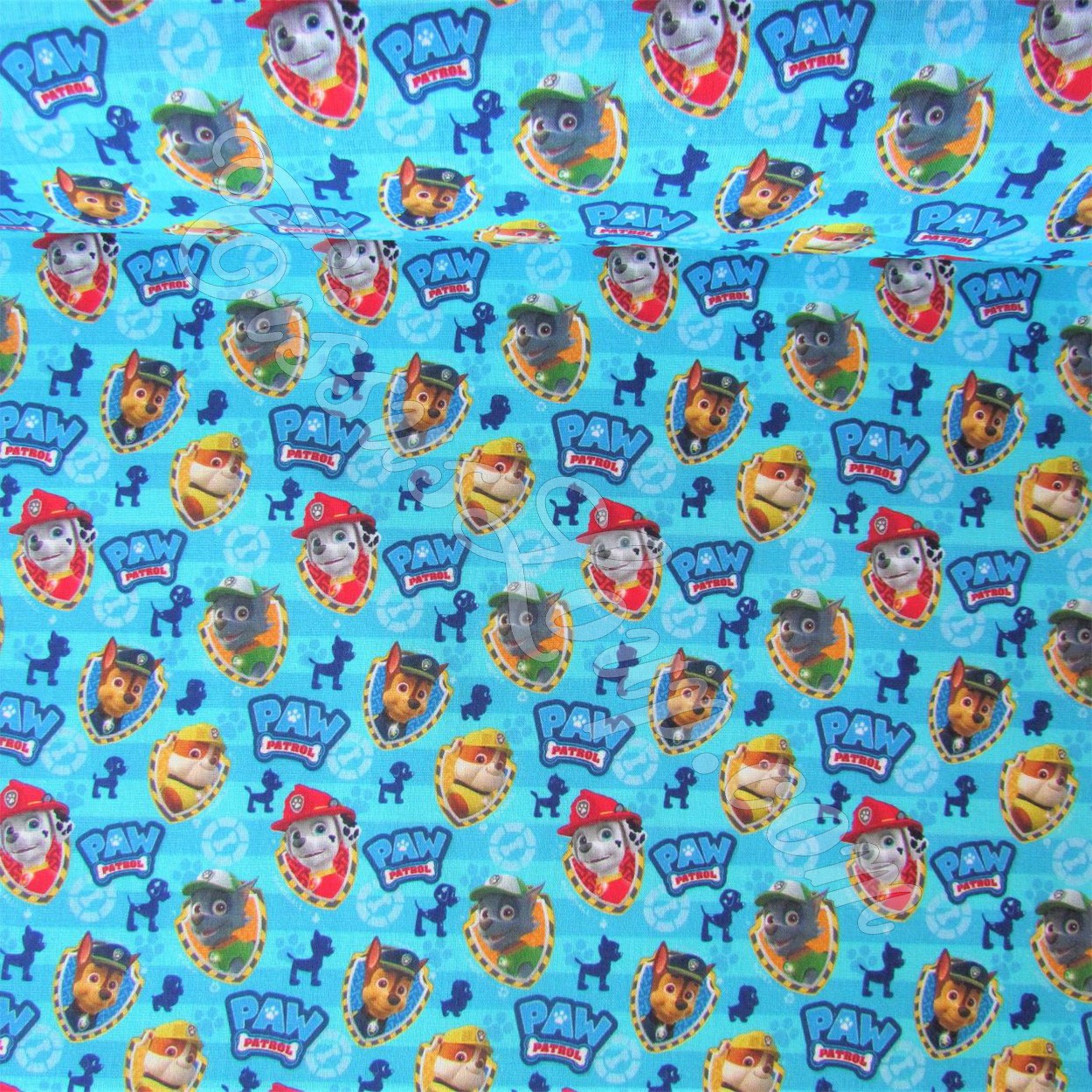 Stoff Paw Patrol Blauer Hintergrund — 4