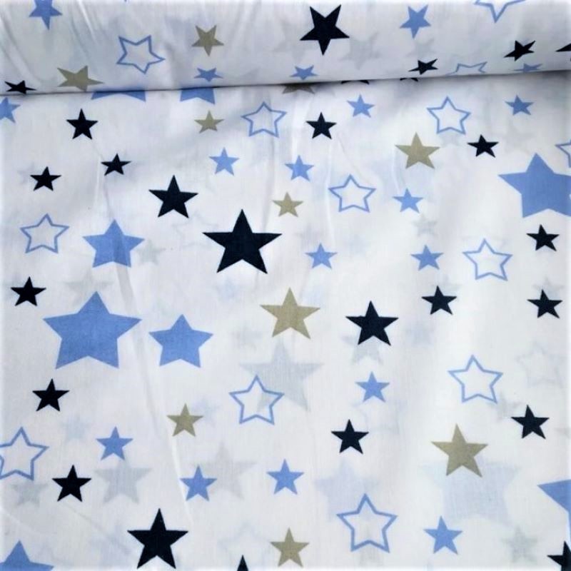 Stoff blaue und graue sterne — 1