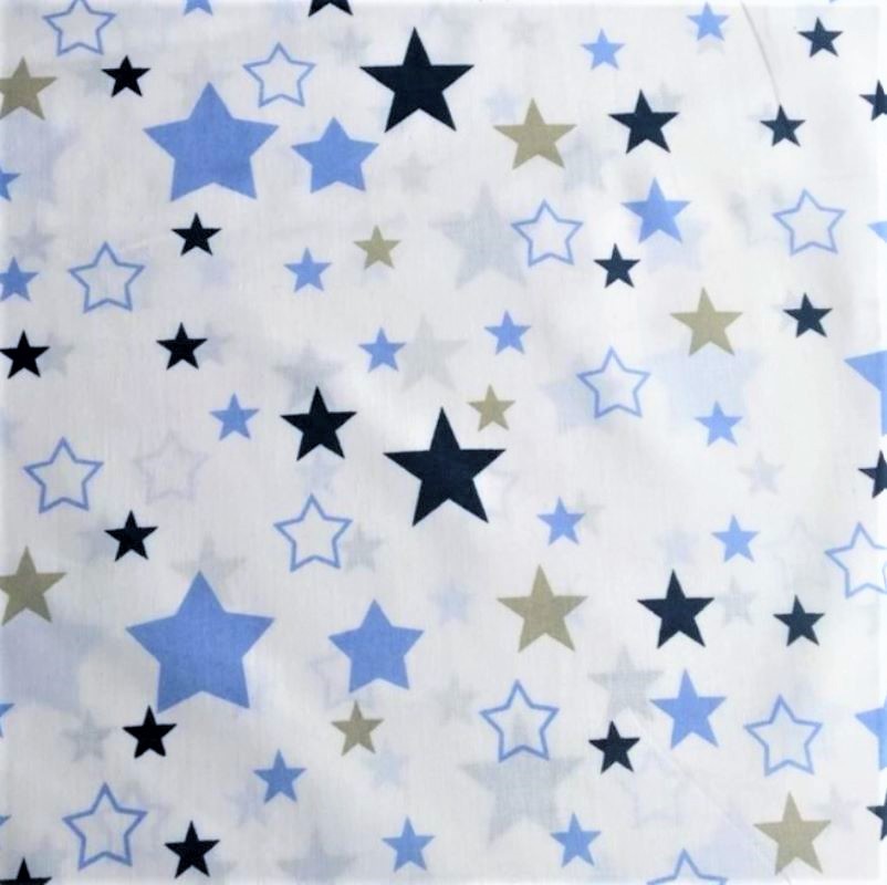 Stoff blaue und graue sterne — 4