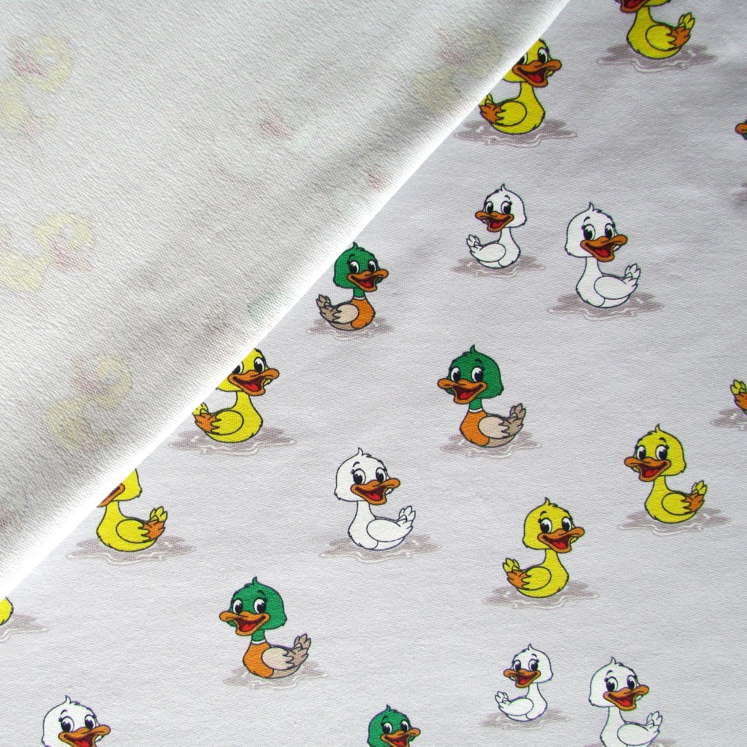 French Terry Stoff Kleine Enten — 3