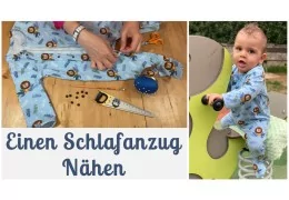 Nähanleitung Schlafanzug mit Füßen für Babys