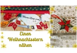 Nähanleitung Weihnachtsstern